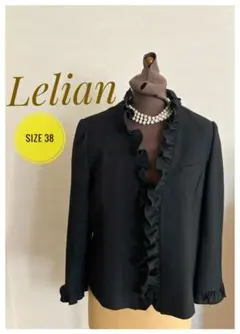 SALE☆Leilian レリアン　ブラック フリルジャケット　ボレロ　11号