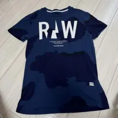 G-STAR RAW ネイビー Tシャツ ロゴプリント
