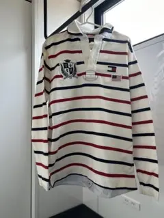 TOMMY HILFIGER ストライプ ポロシャツ