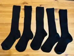 【19〜21cm/黒】ニッセン 抗菌防臭 スクールハイソックス 10足組