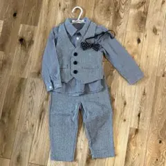 購入前にコメントください。 セレモニースーツ 蝶ネクタイ付き　90