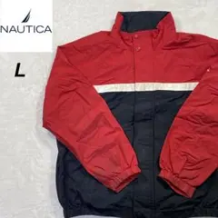 ノーティカ　マウンテンジャケット　ナイロンジャケット　ブラック　レッド　L