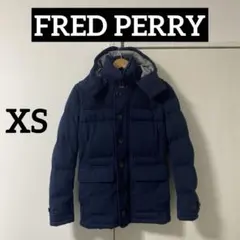 FRED PERRY フレッドペリー ダウンジャケット ネイビー XSサイズのサムネイル