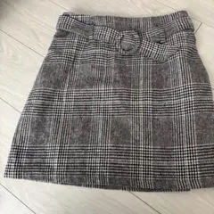FUNチェック柄ミニスカート M-L