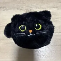 黒猫デザインファスナー付きポーチ