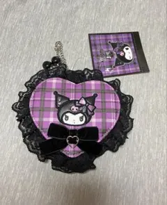 サンリオ　クロミ　Sweet Rock 'n' Checkポーチ