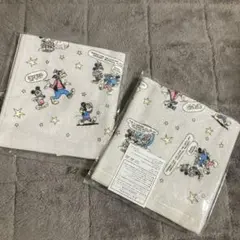 ミッキーマウス ミニーマウス グーフィー ハンドタオル 非売品 新品 2枚セット