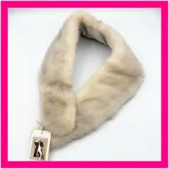 未使用品　タグ付き　ミンク　カラー　マフラー　リアルファー　成人式　お祝い事