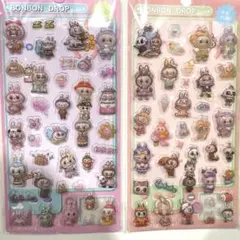 ラブブ　ボンボンドロップシール　3D　2点セット