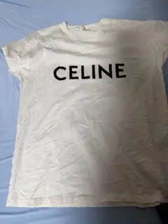 CELINE ロゴプリント Tシャツ ホワイト XS ルーズフィット エディ期のサムネイル