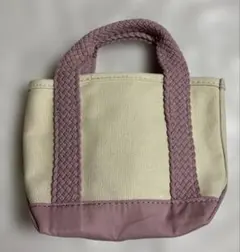 L.L.Bean ウェブ ハンドル ミニ トートバッグ ピンクパープル系