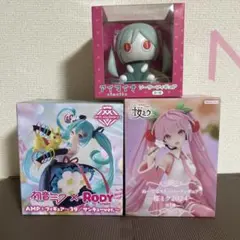 【未開封】初音ミク　フィギュア　まとめ売り　ぬースト　ぬいぐるみ　ロディ 初音ミク Project DIVA MEGA39's ふわぷち Lぬいぐるみ“初音ミク