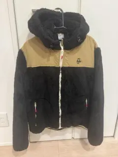 CHUMS フリースジャケット 黒/ベージュ