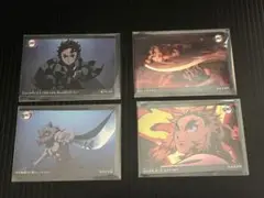 鬼滅の刃 カルビーポテトチップス カード 4種セット 煉獄杏寿郎 他