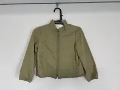 オリーブ色フリル付きショートジャケット