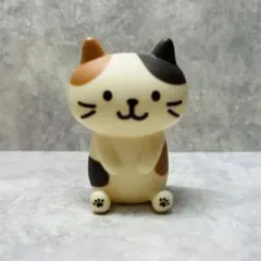 三毛猫 ミニフィギュア 置物