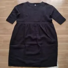 リネン100% ロングワンピース