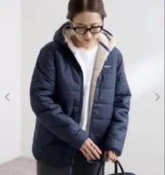 patagonia ネイビー フリースジャケットリバーシブル　フーディ XXL