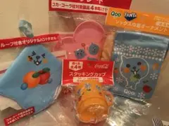 コカコーラ Qoo オーナメント スタッキングカップ プレート ハンドタオル