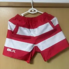 BLK ラガーパンツ レッド/ホワイト XS