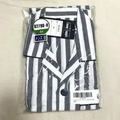 新品未開封　メンズ パジャマ チャコールストライプ M ニシキ