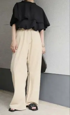 【新品未使用】大きいサイズ　ゆるカーブパンツ