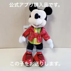 ディズニー　パルパルーザ スウィーツポップワールド　ミッキー　ぬいぐるみバッジ