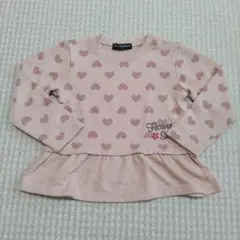 トレーナー　ハート柄　110cm