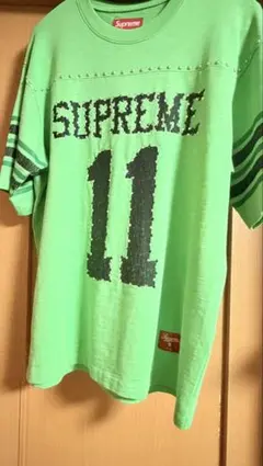 SUPREME26SS Football Tシャツ グリーン - メルカリ