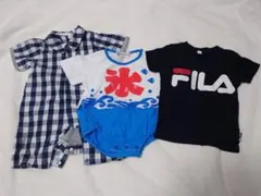 ベビー服 ロンパース Tシャツ　まとめ売り　FILA　くろわっさんすべべのサムネイル