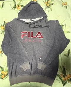 90s FILA パーカー グレー M