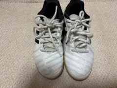 ホワイト/ブラック フットサルシューズ