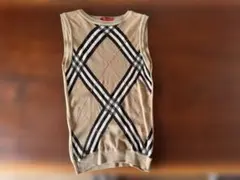 BURBERRY チェック柄 ノースリーブ 38