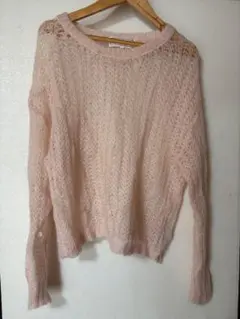 シアーモヘア混ニットプルオーバー