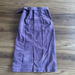 simplicite コーデュロイスカート　パープル