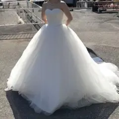 タカミブライダル ウェディングドレス パニエ付 クリーニング済