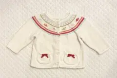 GYMBOREE ジンボリー　ホワイトカーディガン　3-6mos