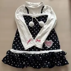 VIGOROUS LOVE ポンポン付きワンピース　記名なし　130cm