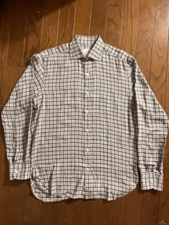 【美品】dunhill チェックシャツ