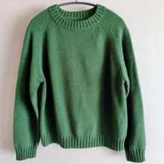 Spick & Span ミドルゲージラグランスリーブプルオーバー グリーン