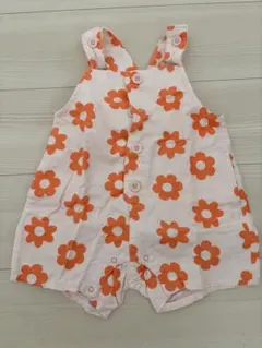 【美品】p.premier ロンパース オーバーオール 花柄 80