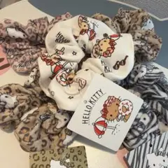 新品タグ付き サンリオ キティ シュシュ5点セット