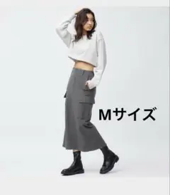 GU / カーゴナローロングスカート/ダークグレー/Mサイズ