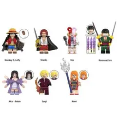 レゴ互換 ワンピース キャラクター ミニフィグ 7体セット 人形 (12)