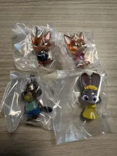 ズートピア カプセルトイ ニック・ワイルド他 4体セット