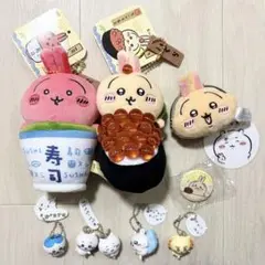 ちいかわ うさぎ 寿司 くら マスコット フィギュアキーホルダー がま口ポーチ