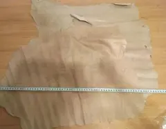 ラムレザー　はぎれ4枚セット　羊革　ワークショップ　シープスキン 端切れ