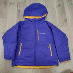 120 mont-bell フード付き中綿コート 青