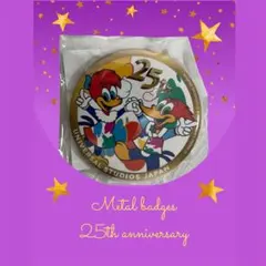 USJ 25周年 ウッディー・ウッドペッカー 缶バッジ - メルカリ