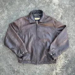 レザージャケット ブラウン